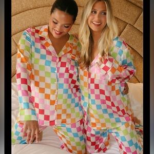 Colorful Checkered Pajama Set